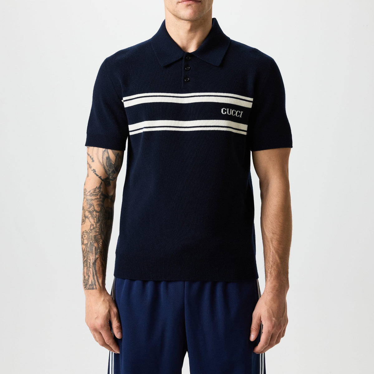 Stripe Logo Polo Shirt