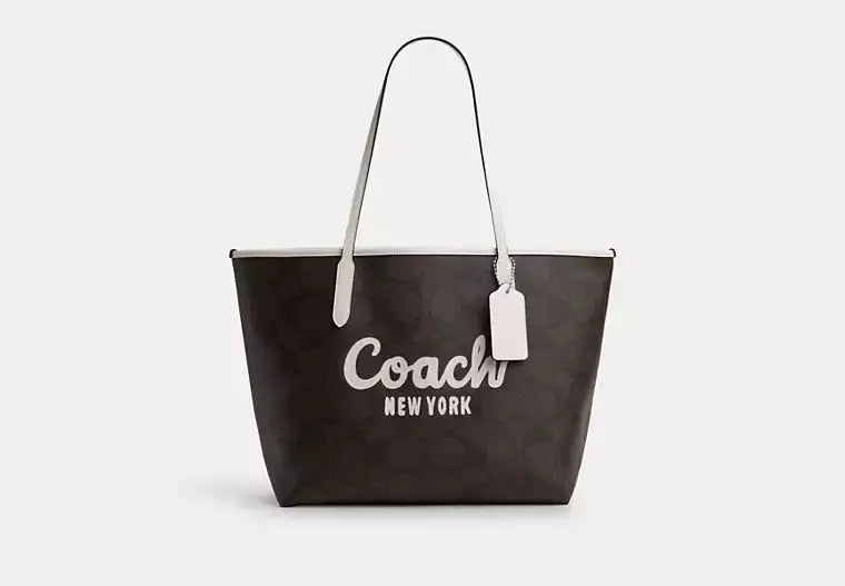 Coach City Tote Bag With Coach Graphic - Bags | Shop From The Mirage