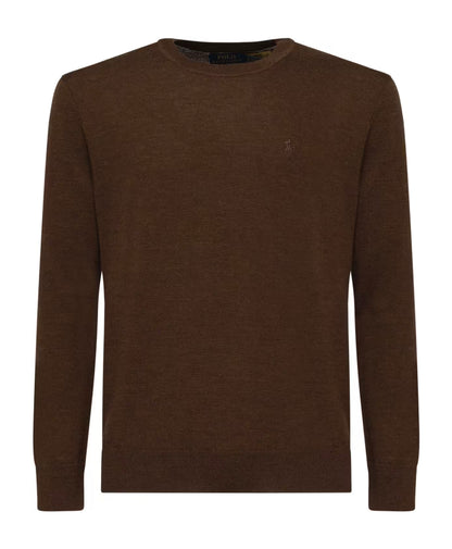Polo Ralph Lauren Brown Wool Crew Neck Sweater