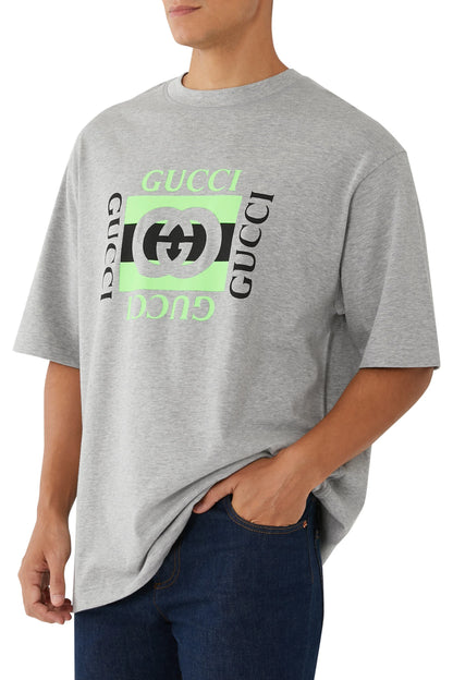 Gucci Logo-Print Cotton Jersey T-Shirt