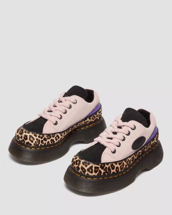 Buzz 5-eye Leopard and Suede Shoes