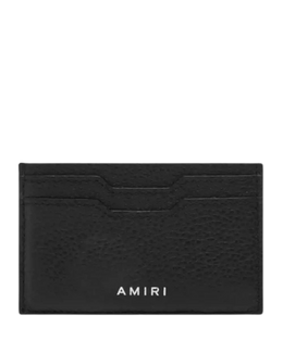 Amiri Iconic Embossed Logo Card Holder in Black