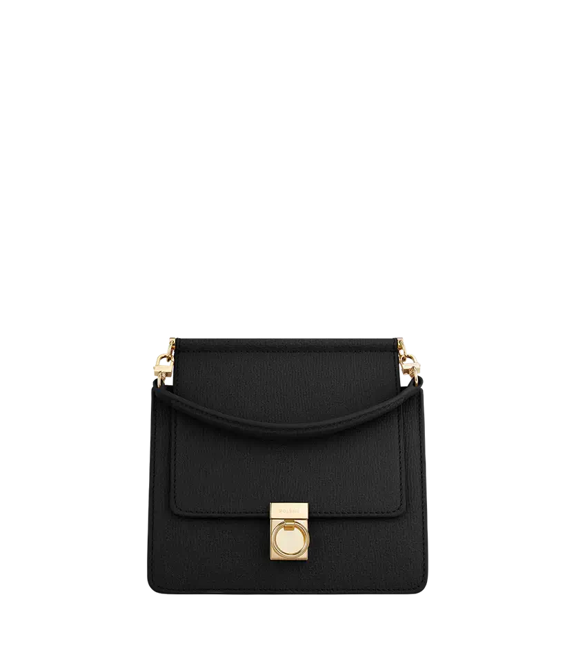 Polene Numéro Sept Mini Edition Textured Black - Size: One Size Bags | Shop From The Mirage