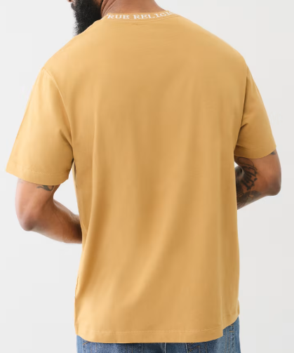 JACQUARD RIB LOGO TEE