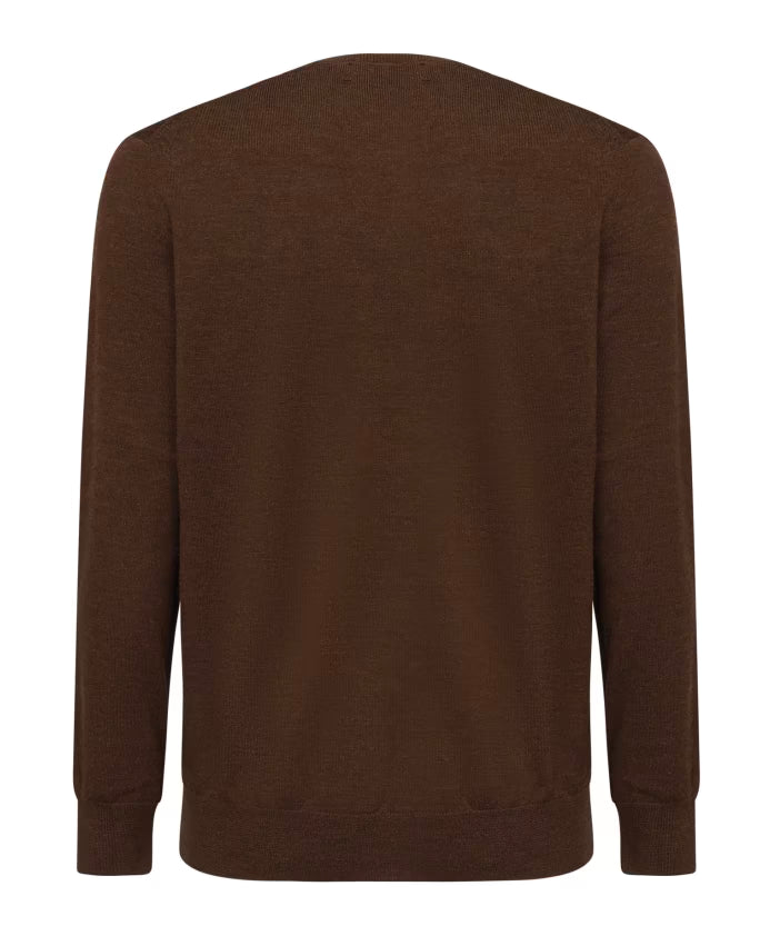 Polo Ralph Lauren Brown Wool Crew Neck Sweater