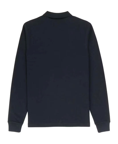 Fred Perry Navy 608 Long Sleeve Polo Shirt