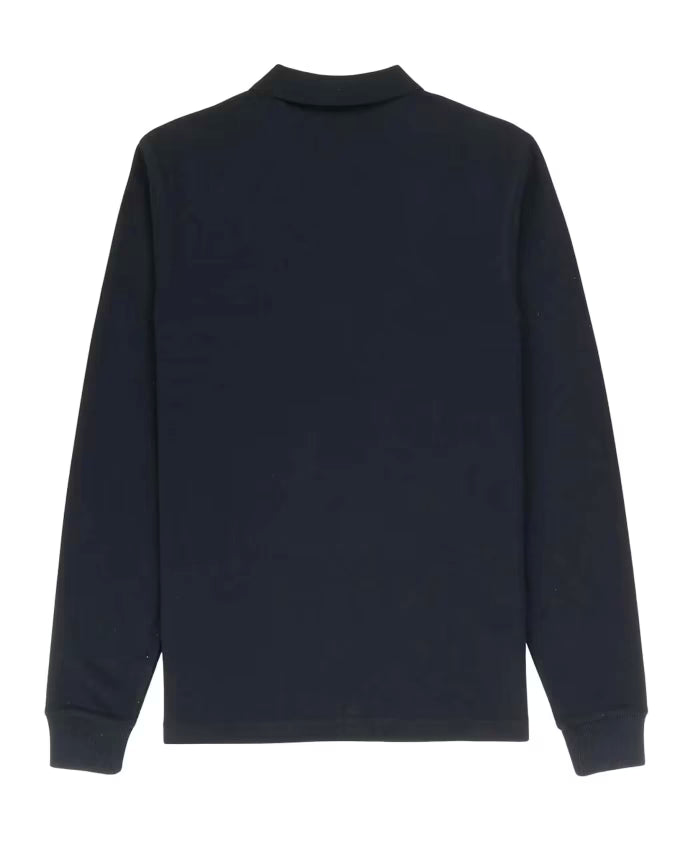 Fred Perry Navy 608 Long Sleeve Polo Shirt