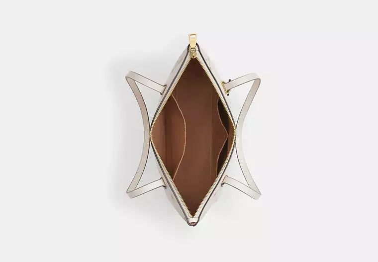 Fiona Zip Tote Bag With Star Print