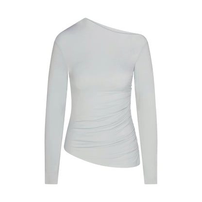 Cupro Jersey Asymmetrical Top