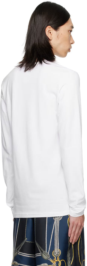 Versace Underwear White Medusa Long Sleeve T-Shirt