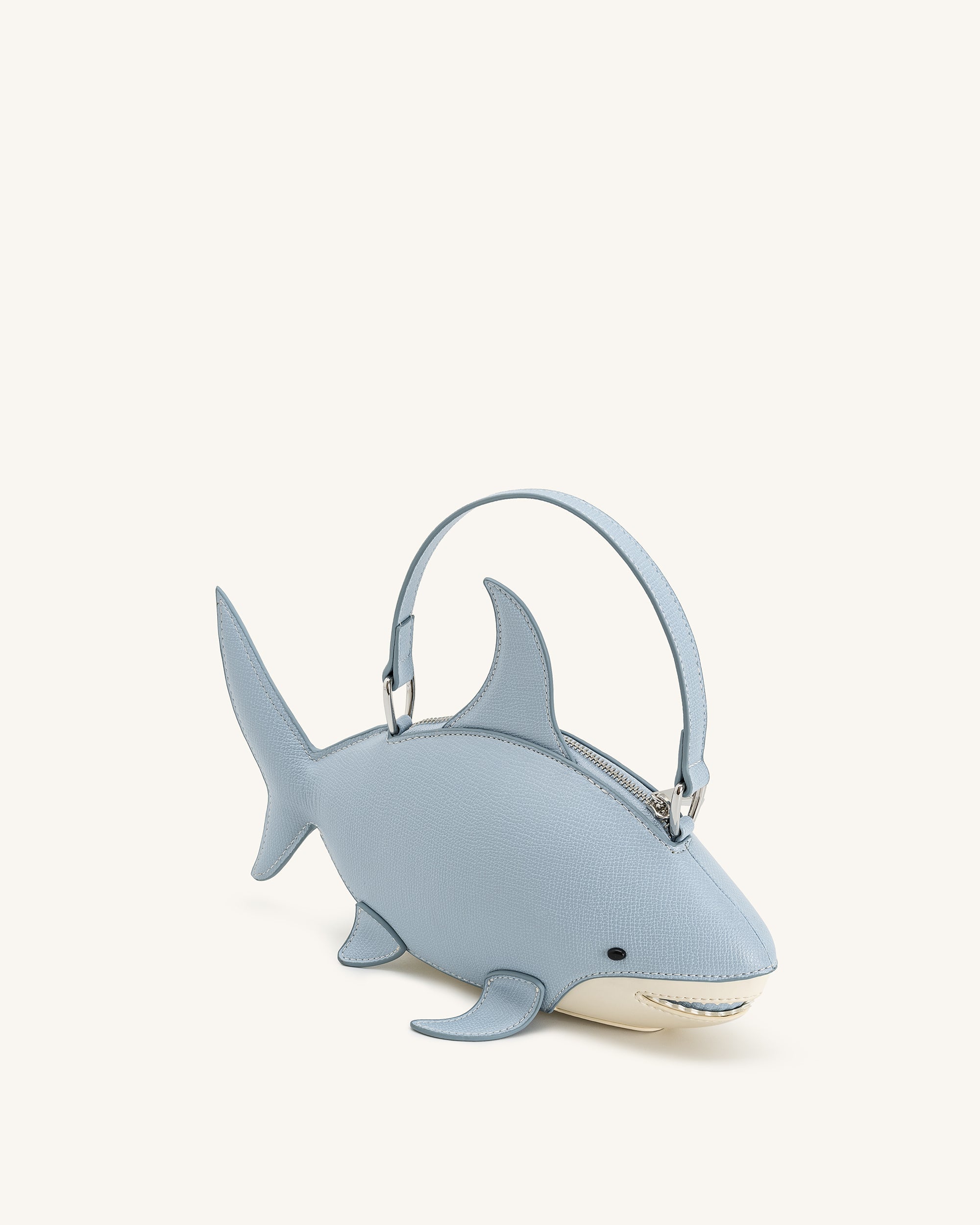 Nerys Shark Look Top Handle Bag - Grey