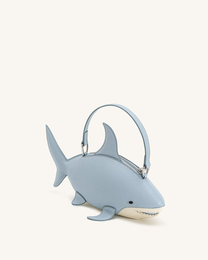 Nerys Shark Look Top Handle Bag - Grey
