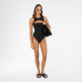 Women's  Cut Out Swimsuit, Strategically Placed Cutouts