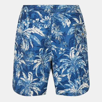 Palm Print Quick Dry Relaxed Fit Swim Shorts