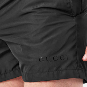 Logo Poplin Swim Shorts