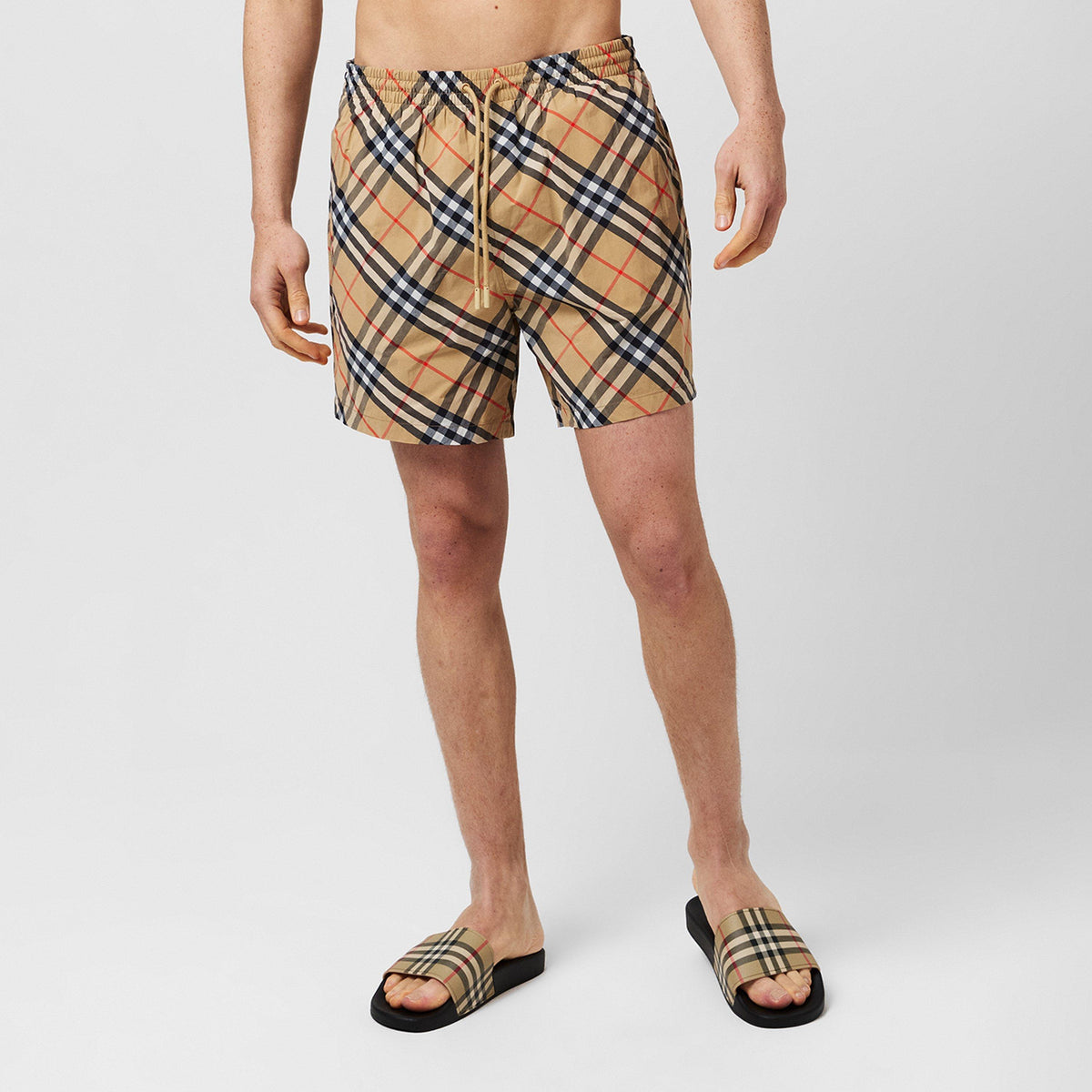 Archival Check Swim Shorts