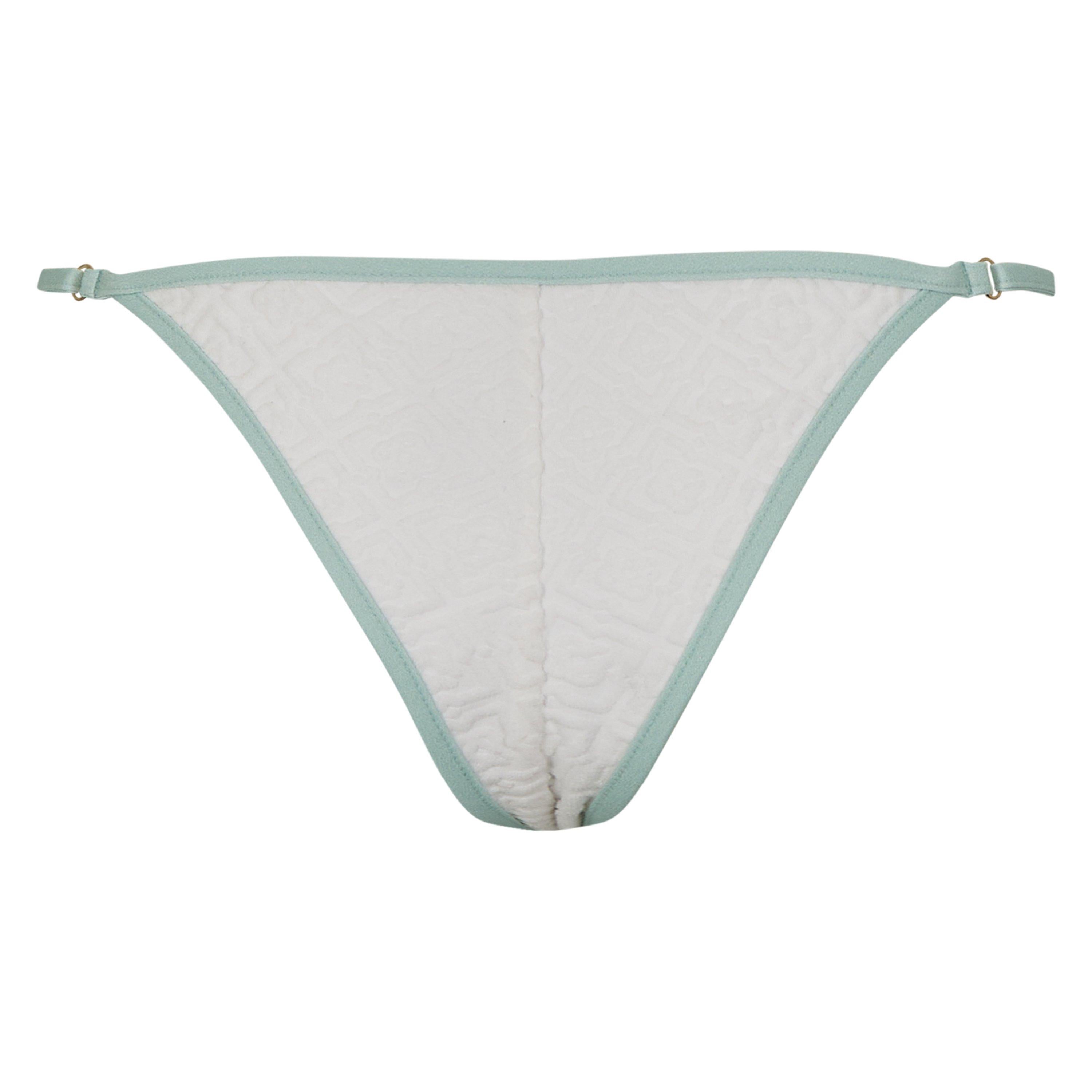 Textured Brazilian Bikini Bottoms