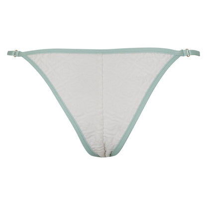 Textured Brazilian Bikini Bottoms