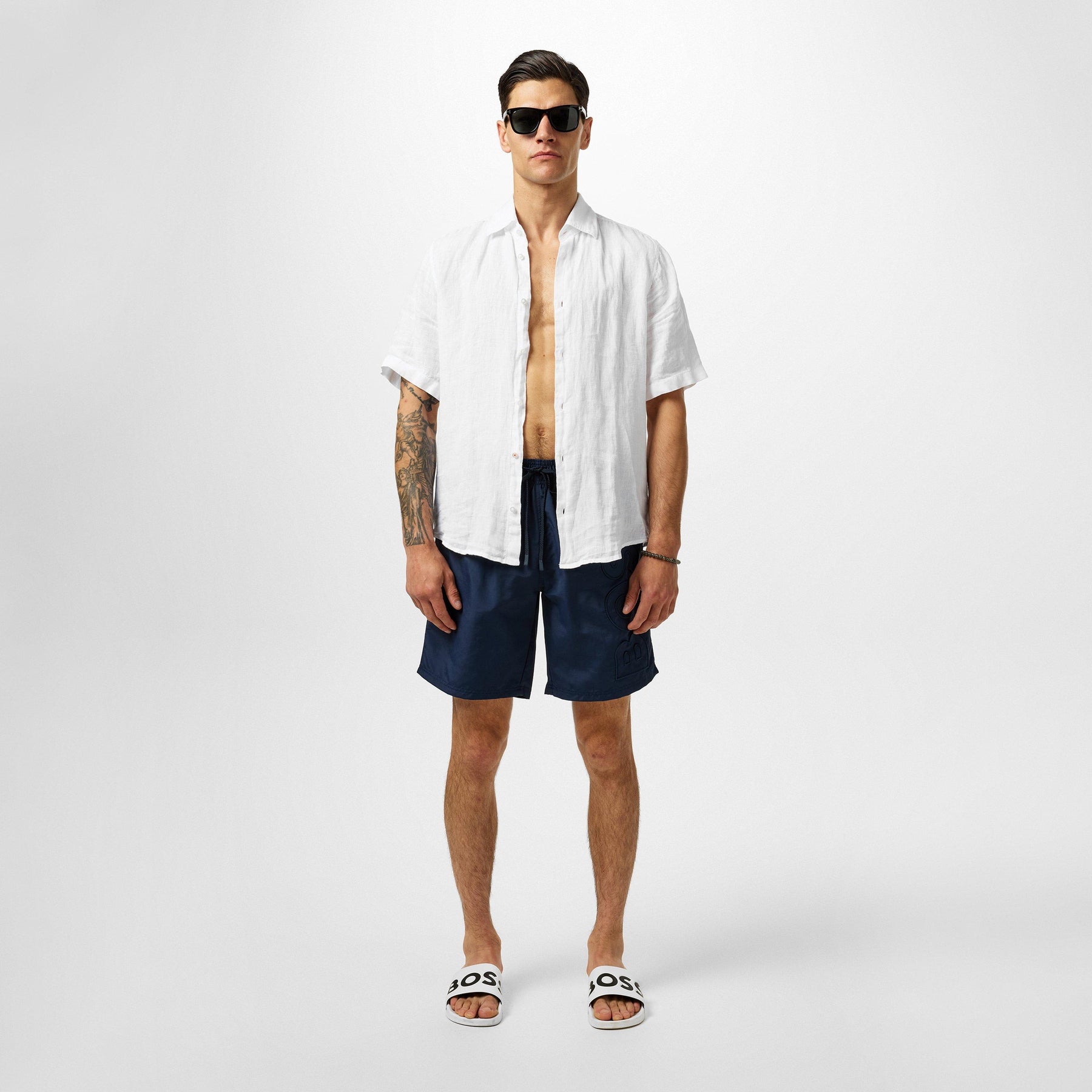 Men's  Bodywear Whale Swim Shorts, Chlorine-resistant