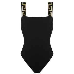 Greca Border One-Piece Swimsuit