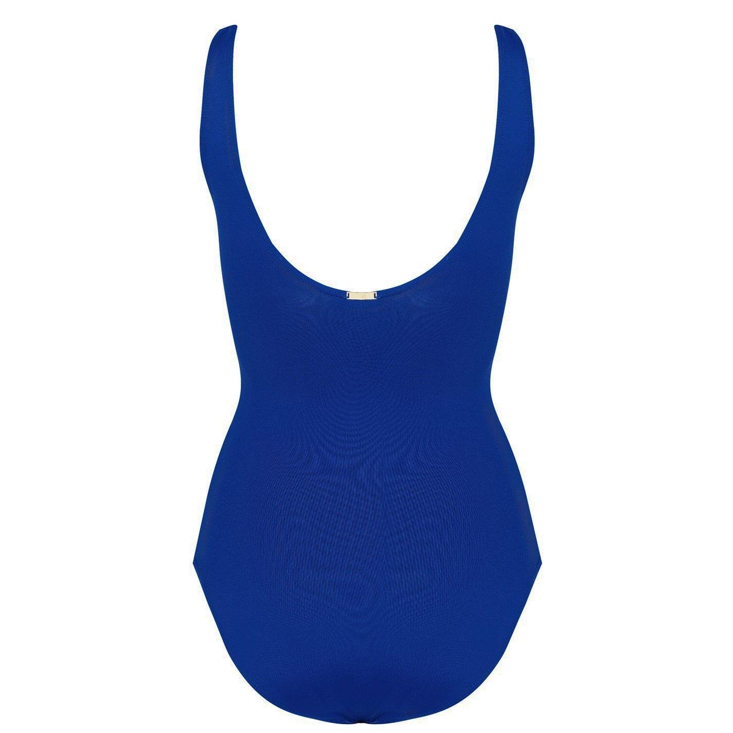 Ruffle-Trim One-Piece