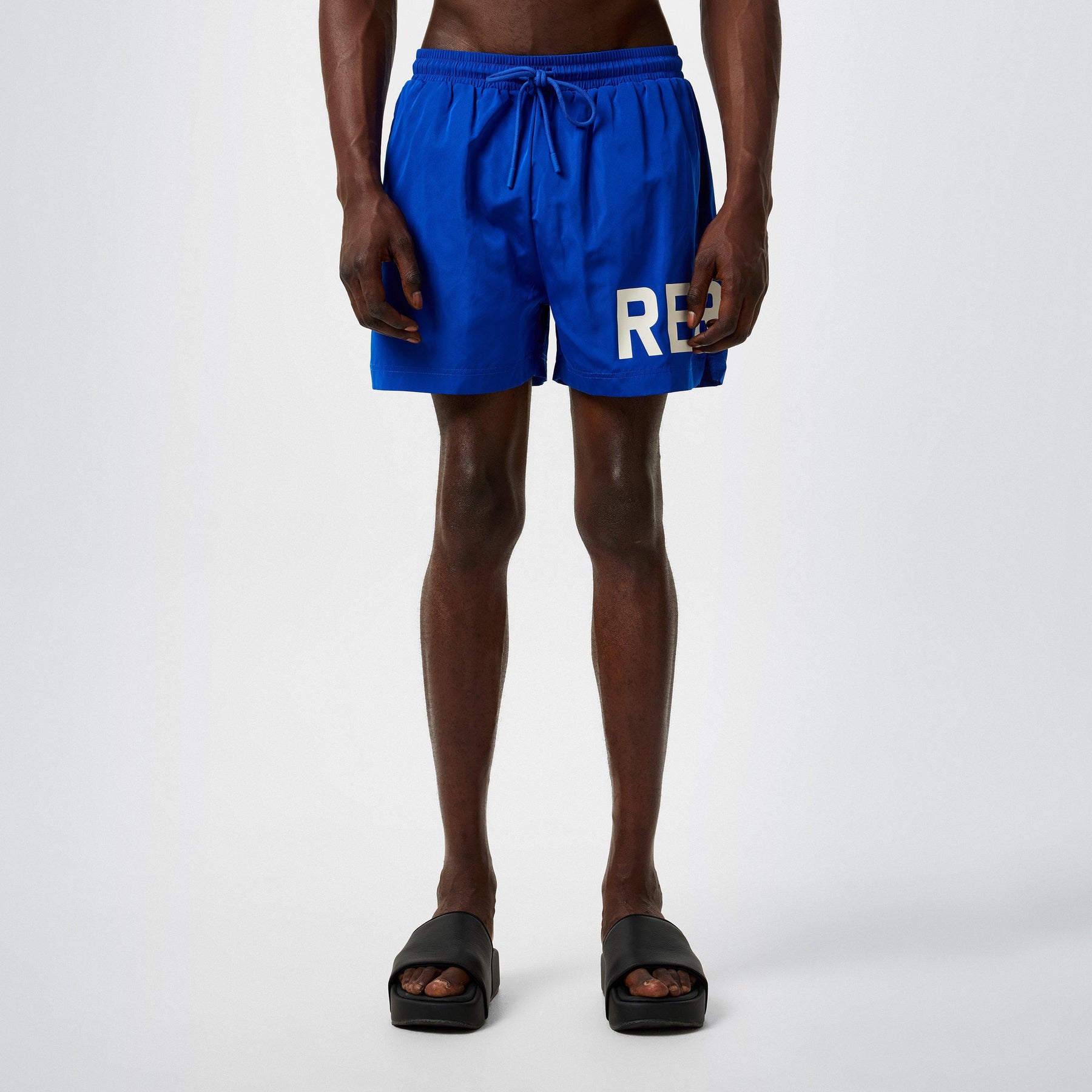 Men's Text Logo Swim Shorts, Large Print