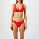 Logo Jacquard High Leg Bikini Bottoms