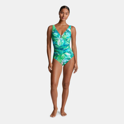 Ring Detail Plunge Swimsuit