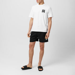 Mid-Length Swim Trunks With Branded Plate