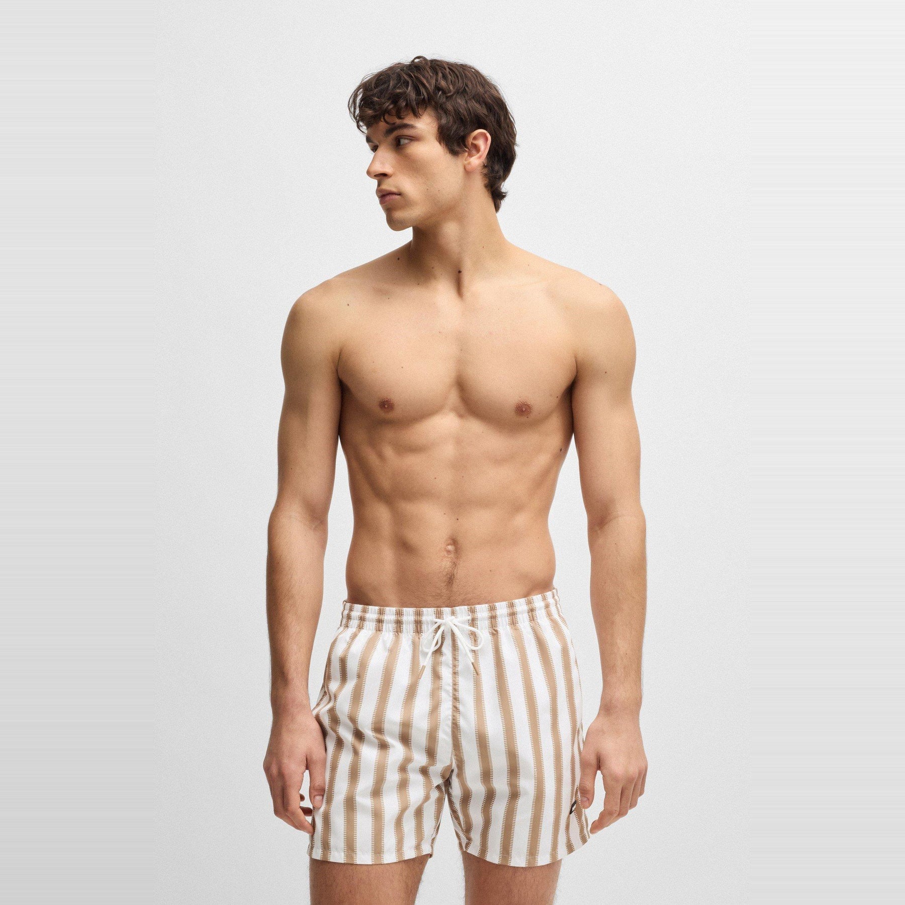 Men's  BW Piranha Swim Shorts, Breathable Mesh Lining