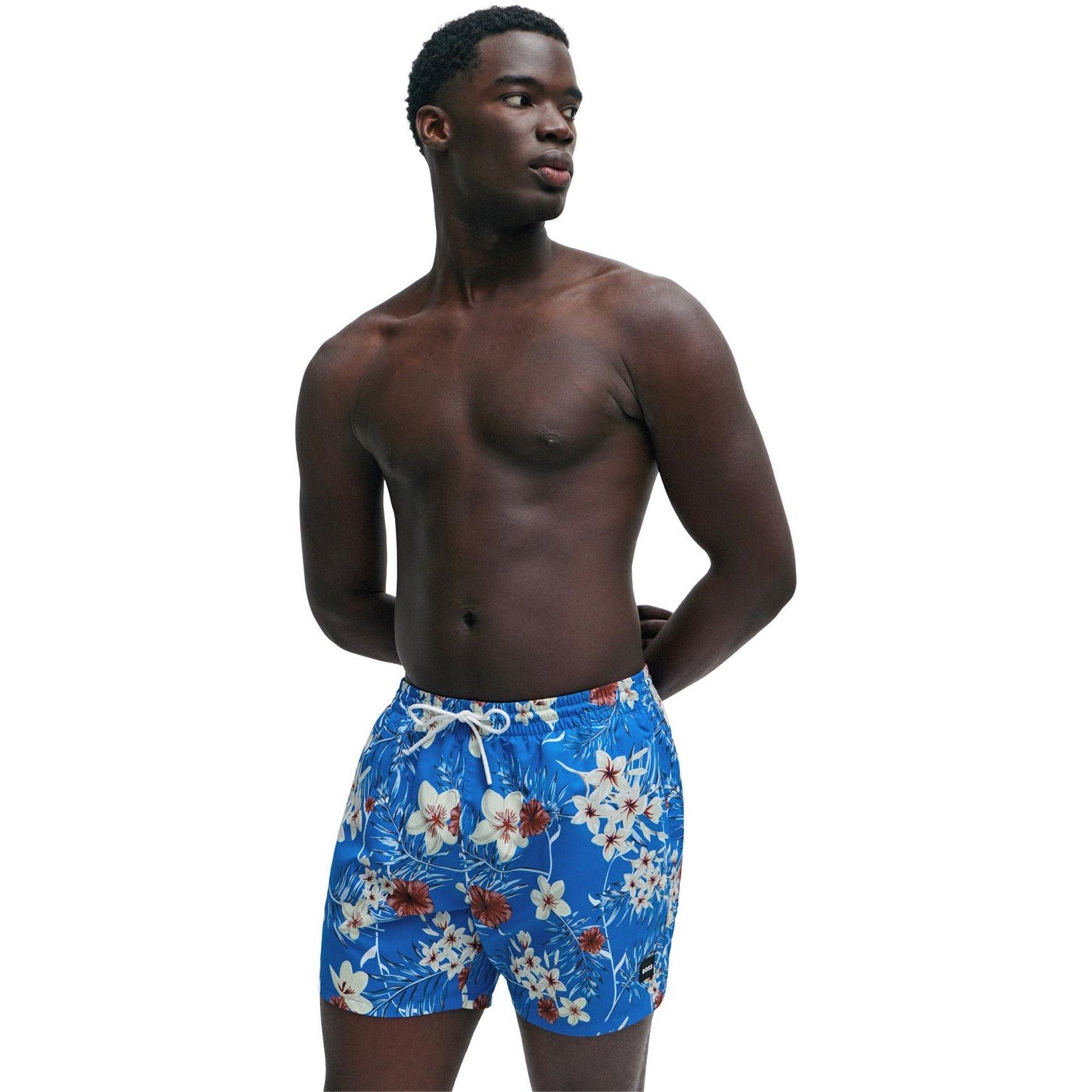 Men's  BW Piranha Swim Shorts, Breathable Mesh Lining