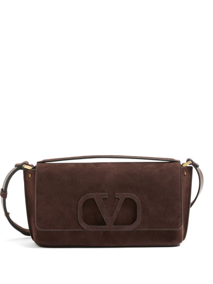 Fill Me suede shoulder bag