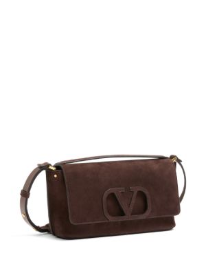 Fill Me suede shoulder bag