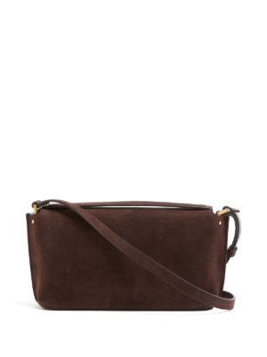 Fill Me suede shoulder bag