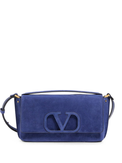Fill Me suede shoulder bag