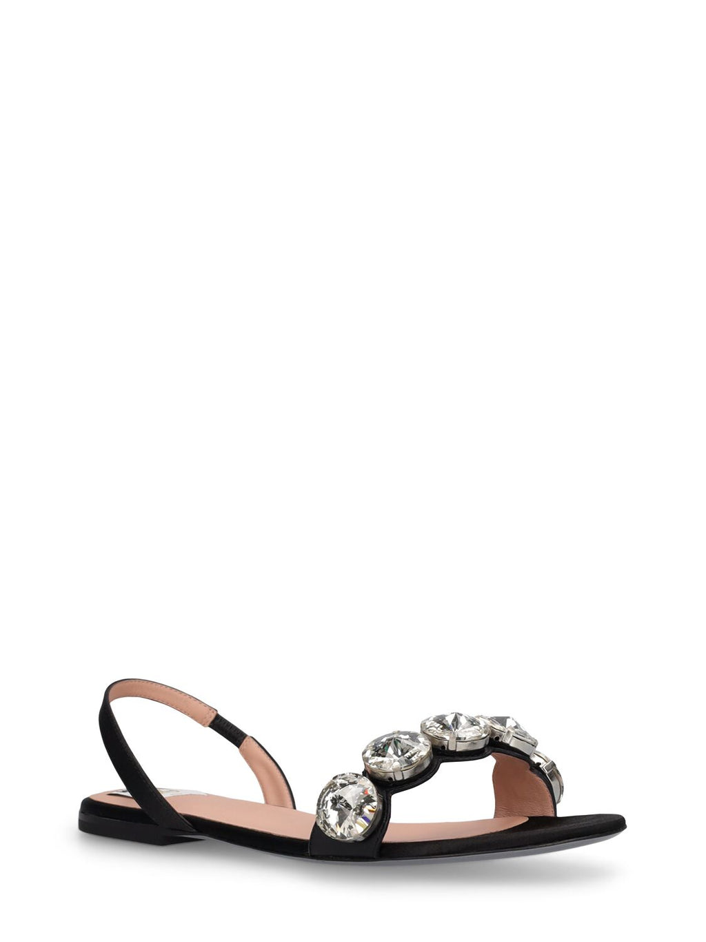 Moschino Moschino 5mm Satin flat sandals - Size: UK 2 Flats | Shop From The Mirage
