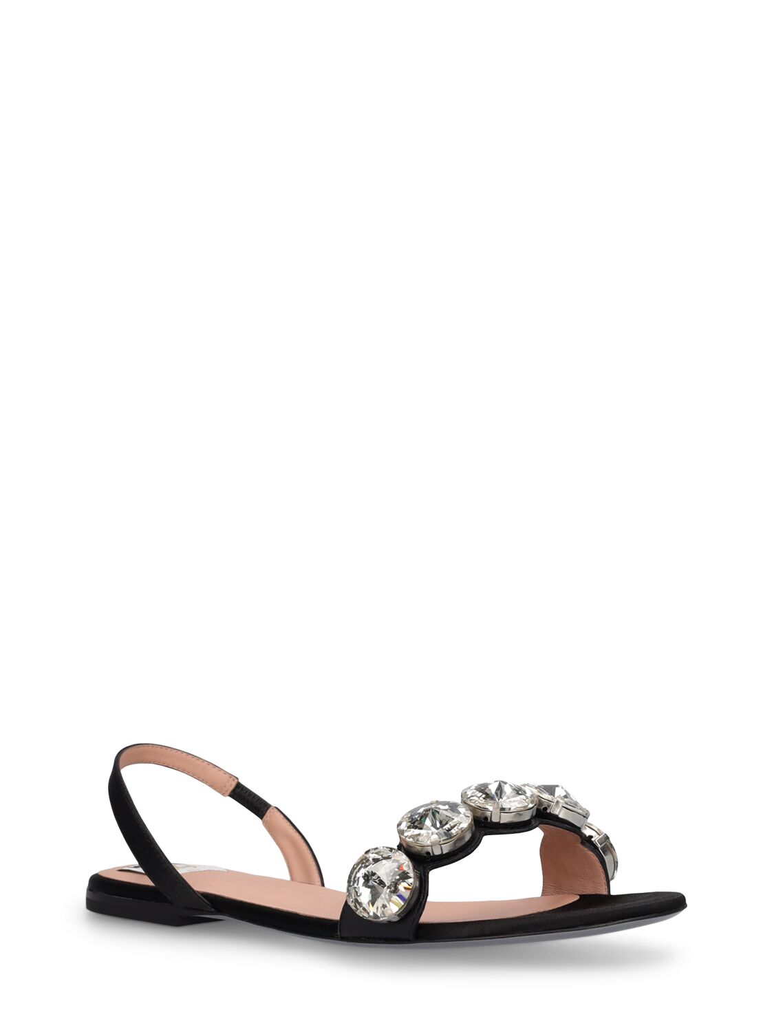 Moschino Moschino 5mm Satin flat sandals - Size: UK 2 Flats | Shop From The Mirage