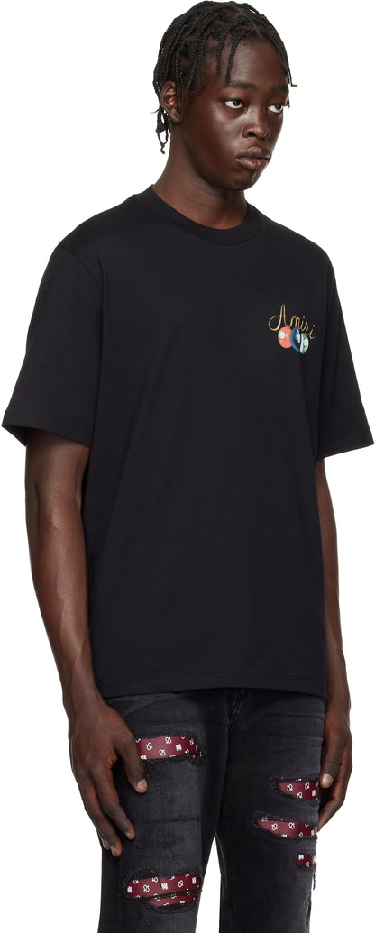 Black 'Amiri' Pool Cue T-shirt
