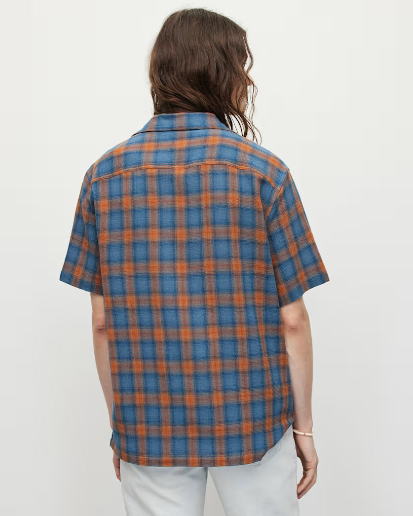 Talaia Camp Collar Checked Relaxed Shirt