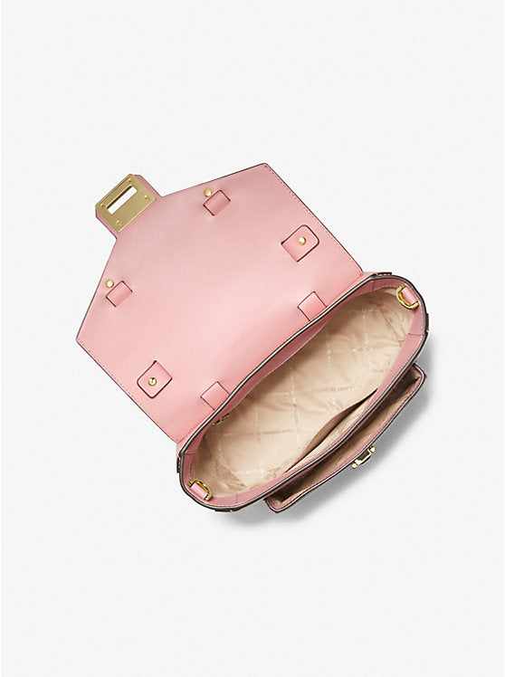 Michael Kors Manhattan Medium Leather and Logo Satchel - Bags | Shop From The Mirage