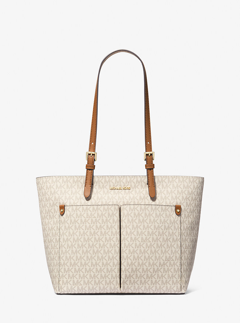 Jet Set Medium Logo Pocket Tote Bag