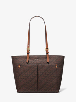 Jet Set Medium Logo Pocket Tote Bag