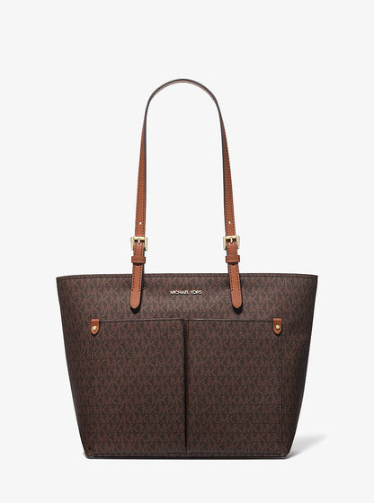 Jet Set Medium Logo Pocket Tote Bag
