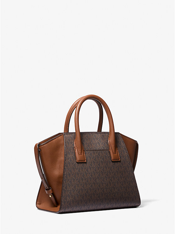 Michael Kors Avril Small Logo and Leather Satchel - Bags | Shop From The Mirage