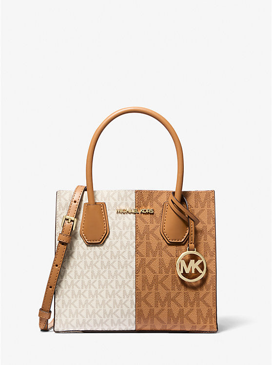 Michael Kors Mercer Medium Two-Tone Logo Crossbody Bag - Bags | Shop From The Mirage
