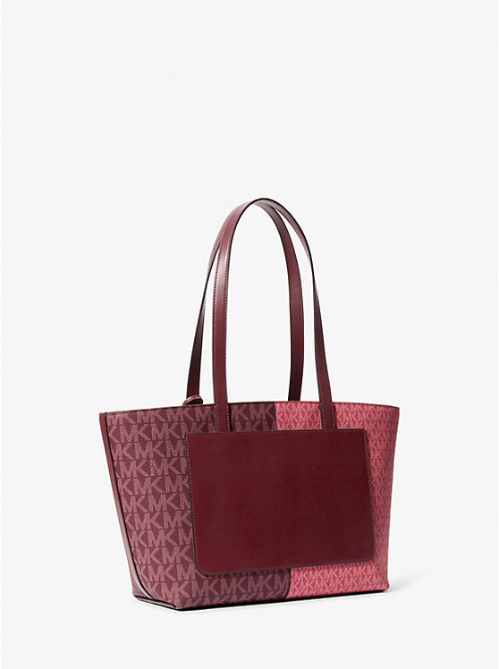 Jet Set Medium Two-Tone Logo Tote Bag