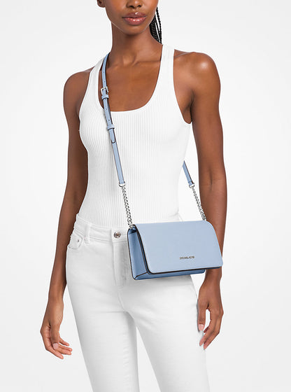 Jet Set Travel Medium Pebbled Leather Crossbody Bag