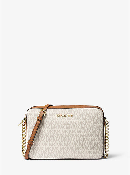 Michael Kors Jet Set Large Printed Logo Crossbody Bag - Bags | Shop From The Mirage