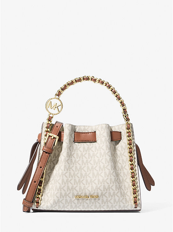 Michael Kors Mina Small Signature Logo Chain Crossbody Bag - Bags | Shop From The Mirage