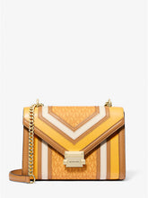 Whitney Medium Color-Block and Signature Logo Shoulder Bag